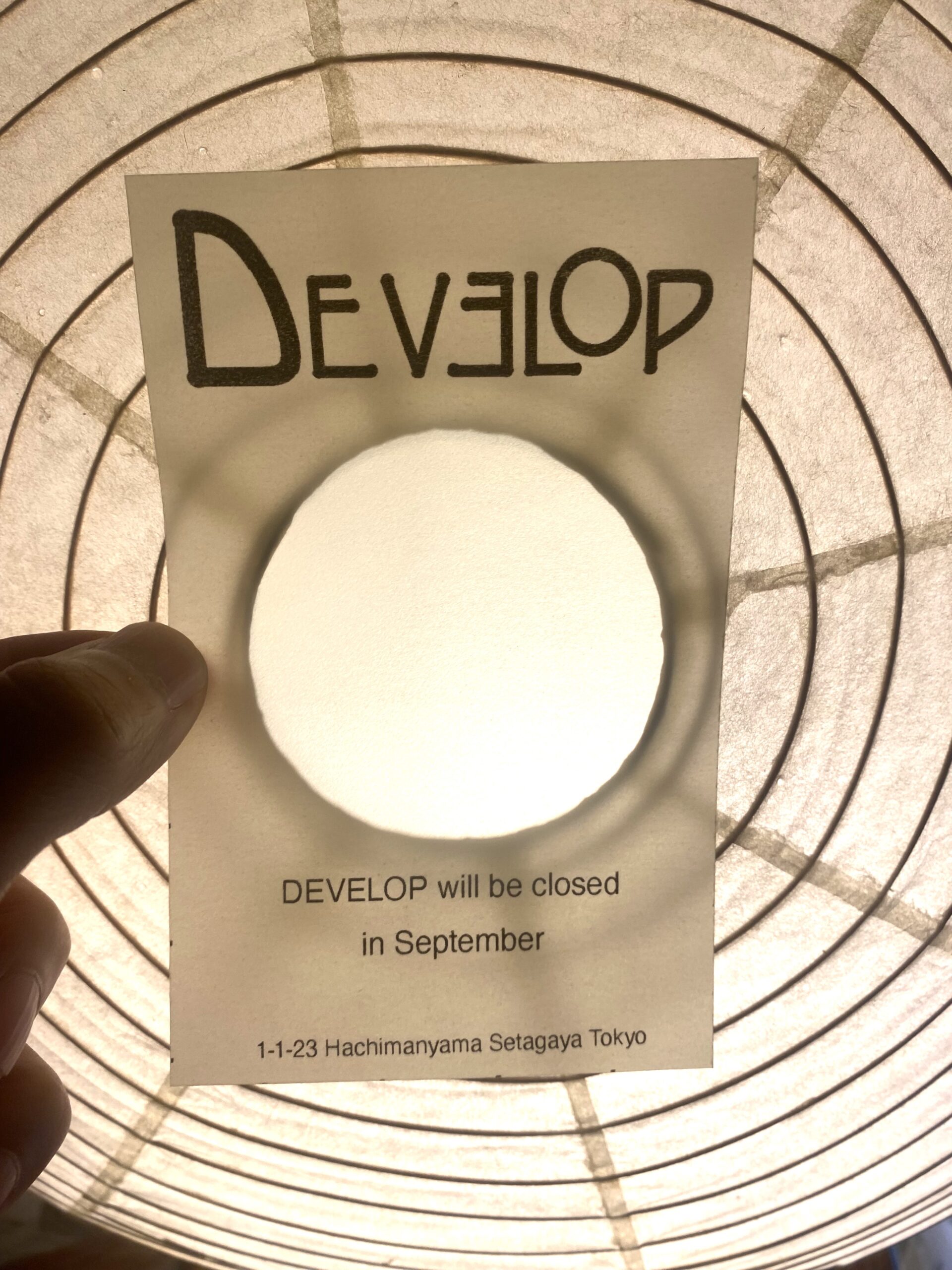 DEVELOP will be closed in September